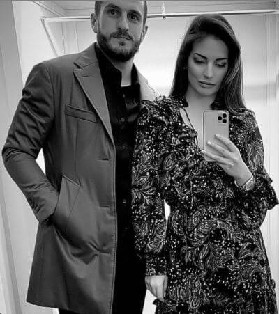 Eugenio Resurreccion's son Koke with his wife Beatriz Espejel